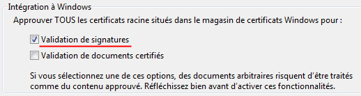 Intégration à Windows